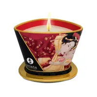 Shunga's Massage Candle 'Sparkling Strawberry Wine'