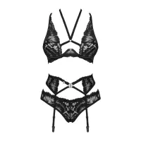 Obsessive's Black Set with Garter Belt - Alessya