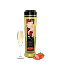Shunga's Erotic Massage Oil 'Sparkling Strawberry Wine'