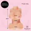Sexy Secret’s Light Skin Tone Realistic Vagina, Ass and Tits Masturbator Sex Doll- 1.85 kg - Image 4